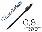 Paper Mate 167032 - Stylo-bille paper mate replay colors gommmable pointe       moyenne 1,0mm trace 0,8mm     coloris noir