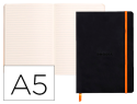 CARNET A5 160P LIG NOIR 117402C