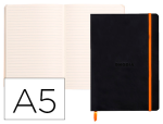 RHODIANA CARNET A5 160P LIG NOIR 117402C