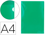 Q-Connect 10874 - Pochette coin q-connect polypropylène grainé économique 12/100e coloris vert transparent boîte 100 unités