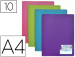 ELBA 51631 - Protège-documents elba memphis pp couverture semi-rigide 10 pochettes 20 vues a4 210x297mm coloris assortis style