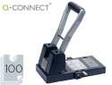 153424 - Perforateur q-connect capacité perforation 100f 2 trous coloris noir 129x200x281mm