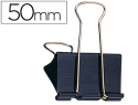 33027 - Pince q-connect double clip largeur 51mm coloris noir     boite carton 10 unites