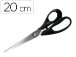 Q-Connect 28835 - Ciseaux bureau q-connect économique droitier lames inox 210mm branches gainées abs bouts pointus coloris noir