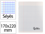 Liderpapel 171132 - Cahier piqure liderpapel couverture pp 170x220mm 96p   seyes incolore