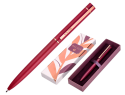 171482 - Stylo-bille belius rose corps aluminium encre bleue coloris bordeaux or rose boite design