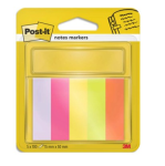 Post-it L/5 BLC INDEX 100F 15X50MM ASS 25126