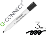 Q-Connect 17834 - Marqueur q-connect tableau blanc pointe ogive tracé 2/3mm   corps plastique encre base    alcohol coloris noir