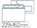 Sans marque 31148 - Enveloppe économique c5 162x229mm 80g adhésive fenêtre 45x100mm coloris blanc boîte 500 unités
