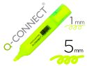 10845 - Surligneur q-connect tracé 2/5 mm pointe biseautée couleurs éclatantes jaune