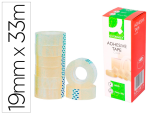 Q-Connect 15989 - Ruban adhésif q-connect économique résistant transparent 19mmx33m