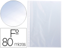 156282 - Pochette q-connect polypropylene graine perforee folio 80 mc boite 1400 unites