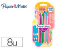 169090 - Feutre ecriture paper mate flair tropical pointe moyenne 0,7mm encres assorties        blister 8 couleurs