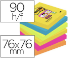 Post-it L/6 BLOC STICKY RIO 90F 76X76 BP872