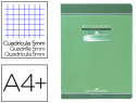 21989 - Cahier piqué conquérant sept couverture offset a4+ 24x32cm 96 pages 70g 5x5mm