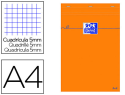21611 - Bloc bureau oxford a4 papier vélin surfin agrafé en tête couverture enveloppante 210x297mm 80f 80g 5x5mm 160pag orange
