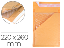926014 - Pochette bulles d'air q-connect 220x260mm 82g kraft matelasse rabat droit         auto-adhesive sans fenetre
