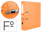 Liderpapel 59485 - Classeur levier liderpapel documenta a4+ carton remborde dos 75mm rado metallique      coloris orange