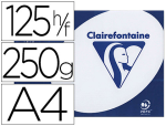 Clairefontaine 19890 - Papier clairefontaine clairalfa extra blanc a4 250g/m2 blancheur 170 opacité 93 rigidité 135 toucher satiné 125 feuilles