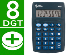Liderpapel 166940 - Calculatrice de poche liderpapel xf02 8 chiffres    avec pile 99x64x9 mm coloris  bleu