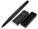 171479 - Stylo-bille belius neptuno corps aluminium texture wavy  encre bleue coloris noir      boite design