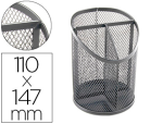 Q-Connect 156227 - Pot a crayons q-connect maille metallique 3           compartiments hauteur 147 mm  diametre 110mm coloris argent