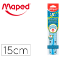Maped Group 169474 - Regle maped flex 15cm plate incassable coloris assortis   aleatoire