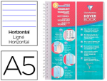 Clairefontaine 13574 - Carnet vocabulaire clairefontaine kover book reliure intégrale couverture pp 2 rabats a5 14,8x21cm 100 pages 90g ligné