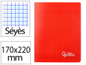 171129 - Cahier piqure liderpapel couverture pp 170x220mm 96p   seyes coloris rouge