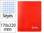 Liderpapel 171129 - Cahier piqure liderpapel couverture pp 170x220mm 96p   seyes coloris rouge