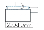 Sans marque 23403 - Enveloppe économique dl 110x220mm 80g adhésive fenêtre 35x100mm coloris blanc boîte 500 unités