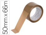 Q-Connect 41308 - Ruban adhesif q-connect polypropylene 60 microns sans solvant recyclable silencieux 50mmx66m coloris havane