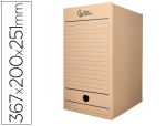Liderpapel 171287 - Boite a archives liderpapel carton recycle 400g/m2 dos    200mm kraft 367x200x251mm