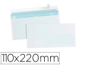 19282 - Enveloppe gpv économique vélin blanc 75g dl 110x220mm adhésive fenêtre 45x100mm paquet 50 unités