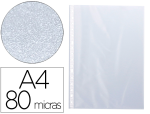 Q-Connect 72707 - Pochette q-connect polypropylène lisse 8/100e perforée a4 cristal antistatique sachet 10 unités