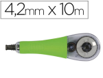 Q-Connect 946794 - Correcteur q-connect dévidoir ruban 4.2mmx10m application latérale usage facile grip caoutchouc vis retour arrière