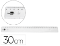 911348 - Regle liderpapel plastique incassable transparent 30 cm