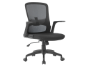 156275 - Chaise bureau q-connect rotative base nylon maille    maximum supporte 130kg        910+75x550x610mm coloris noir