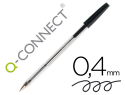 17811 - Stylo-bille q-connect écriture moyenne 0.7mm encre classique bille indéformable capuchon couleur encre noir