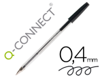 Q-Connect 17811 - Stylo-bille q-connect écriture moyenne 0.7mm encre classique bille indéformable capuchon couleur encre noir