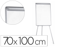 938181 - Chevalet conférence q-connect tableau magnétique 85x60cm cadre plastique pince bloc papier auget porte-marqueurs