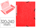 Q-Connect 44236 - Chemise q-connect carte lustrée 375g pour documents a4 320x243mm 3 rabats coloris rouge