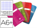 22013 - Carnet piqué clairefontaine papier vélin velouté couverture pelliculée lavable 11x17cm 96 pages 90g 5x5mm