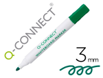 Q-Connect 17837 - Marqueur q-connect tableau blanc pointe ogive tracé 2/3mm   corps plastique encre base    alcohol coloris vert