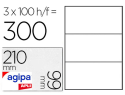 10050 - Étiquette adhésive apli agipa multi-usage 210x99mm toute imprimante boîte 300 unités