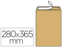 28760 - Pochette gpv kraft 120g 26 280x365mm soufflet 30mm anti-éclatement paquet 50 unités