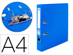 Liderpapel 932059 - Classeur levier liderpapel a4 documenta carton rembordé 1,9mm dos 52mm rado métallique coloris bleu
