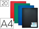 51632 - Protège-documents elba memphis pp couverture semi-rigide 20 pochettes 40 vues a4 210x297mm coloris assortis standard