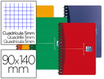 Oxford University Press 39750 - Carnet oxford essentials reliure intégrale couverture pelliculée 9x14cm 100 pages 5x5mm coloris assortis