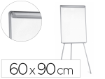Q-Connect 938179 - Chevalet conférence q-connect tableau laminé 85x60cm cadre plastique pince bloc papier auget porte-marqueurs